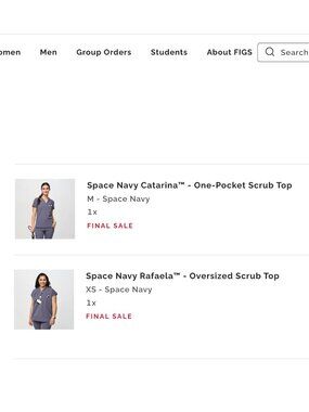 FIGS Women’s Rafaela Space Navy Scrub Top Small, Limited Edition oversized top